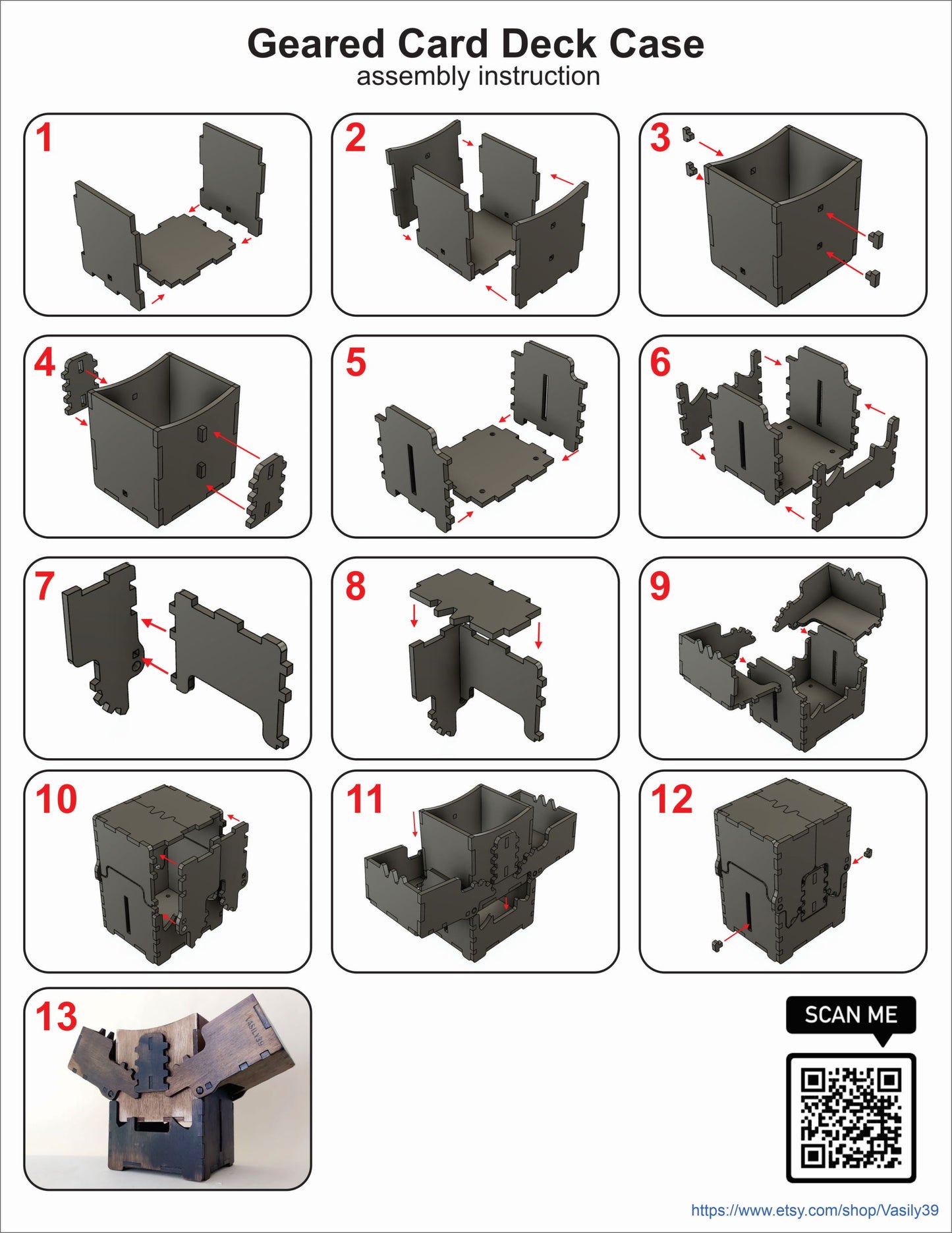 Kort holder byggesett