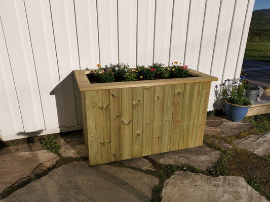 Stor blomsterkasse